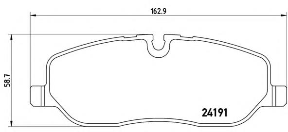 Передні тормозні колодки P44014 Brembo