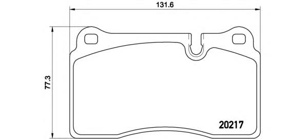 Тормозні колодки Brembo P44018