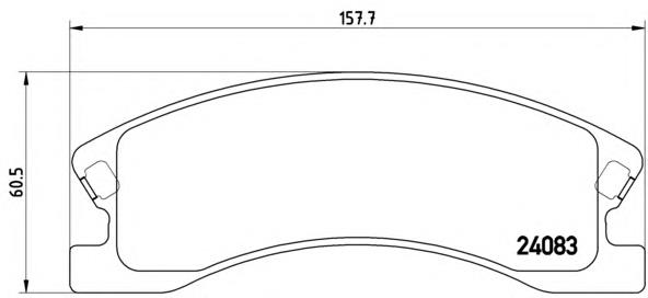 Тормозні колодки Brembo P37008