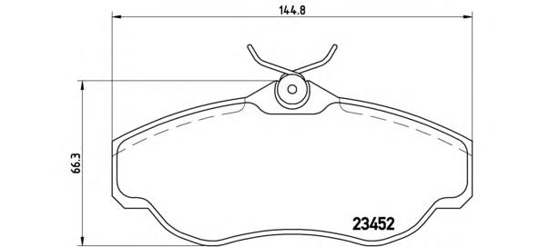 P44008 Brembo Передні гальмівні колодки