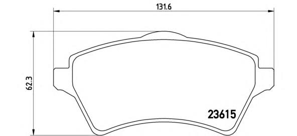 P44011 Brembo Передні гальмівні колодки