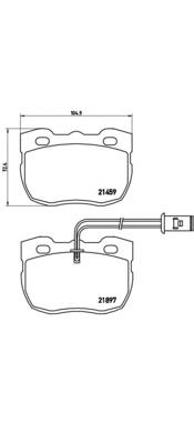 P44004 Brembo Передні гальмівні колодки
