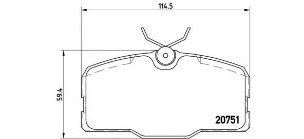 Передні тормозні колодки P50006 Brembo