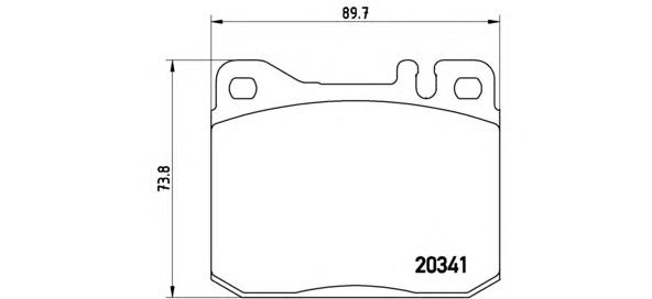 Гальмівні колодки Brembo P50004 ціна, від 19.44 USD