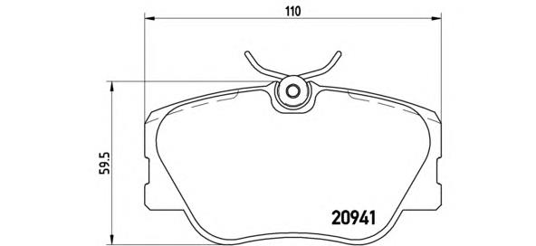 P50008 Brembo Передні гальмівні колодки