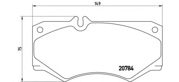 P50003 Brembo Передні гальмівні колодки