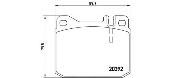 P50002 Brembo Передні гальмівні колодки
