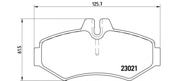 Задні гальмівні колодки P50020 Brembo