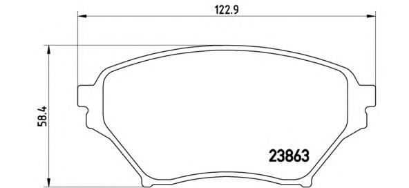 Гальмівні колодки Brembo P49029 ціна, від 16.59 USD