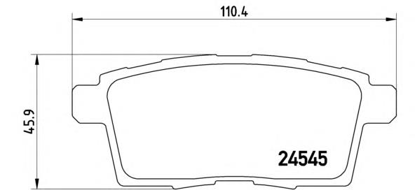 Задні гальмівні колодки Brembo P49041 ціна, від 25.86 USD