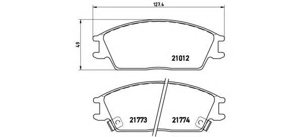 Тормозні колодки Brembo P30024