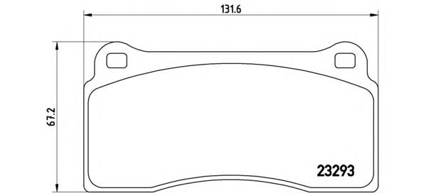 Тормозні колодки Brembo P36018