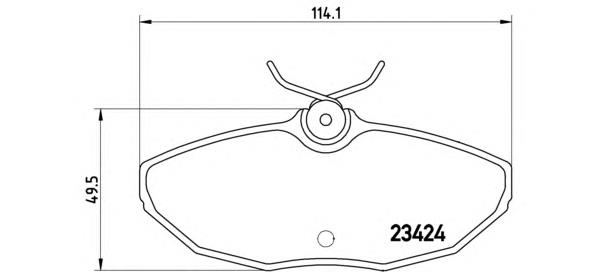 Задні дискові колодки Brembo P36013