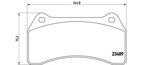 Передні тормозні колодки P36014 Brembo