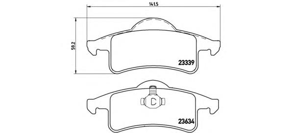 Задні гальмівні колодки Brembo P37006 ціна, від 34.68 USD