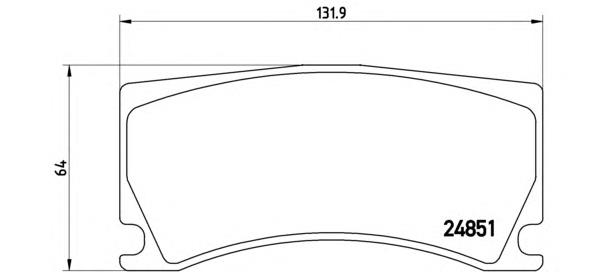 Задні гальмівні колодки Brembo P36024 ціна, від 76.91 USD