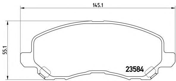 Купити P54030 Brembo Колодки гальмівні передні, дискові