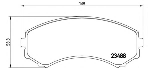 Купити P54029 Brembo Колодки гальмівні передні, дискові