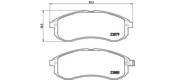 Тормозні колодки Brembo P54033