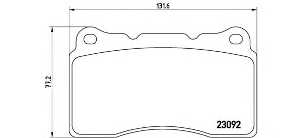 P54040 Brembo Передні гальмівні колодки