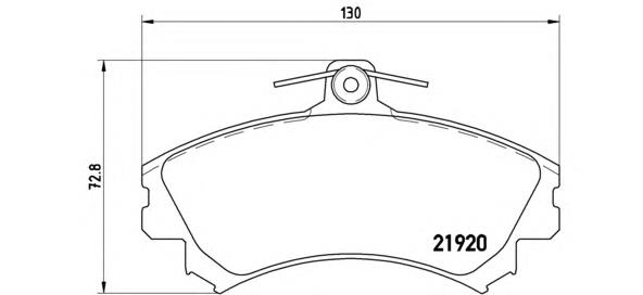 Тормозні колодки Brembo P54022