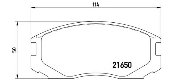 Гальмівні колодки Brembo P54015 ціна, від 15.90 USD