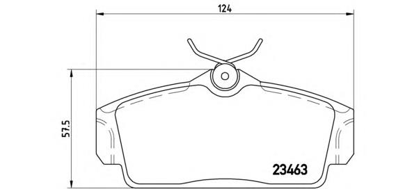 Гальмівні колодки Brembo P56036 ціна, від 19.43 USD