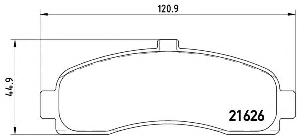 Гальмівні колодки Brembo P56031 ціна, від 17.37 USD
