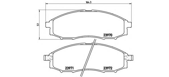 P56049 Brembo Передні гальмівні колодки