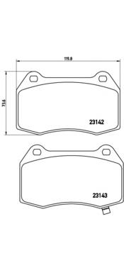 Купити P56047 Brembo Колодки гальмівні передні, дискові