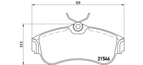 Купити P56022 Brembo Колодки гальмівні передні, дискові
