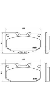 Гальмівні колодки Brembo P56025 ціна, від 37.63 USD