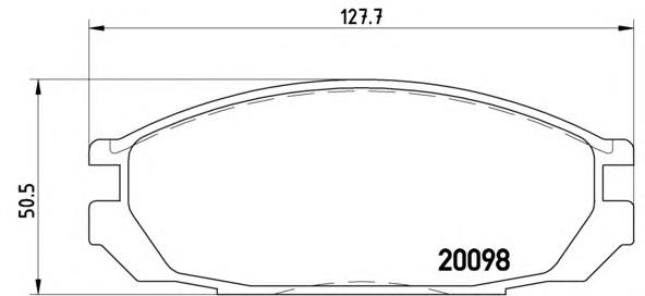 Задні гальмівні колодки Brembo P56020 ціна, від 29.52 USD