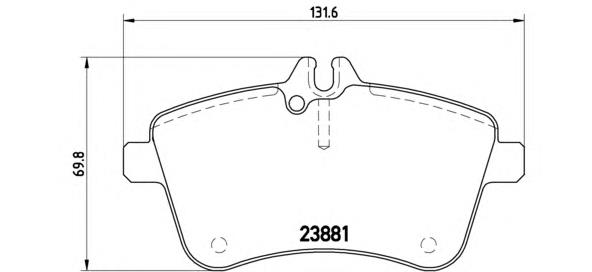P50057 Brembo Передні гальмівні колодки