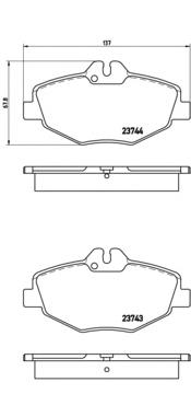 P50049 Brembo Передні гальмівні колодки