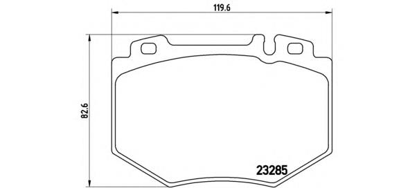 Купити P50048 Brembo Колодки гальмівні передні, дискові