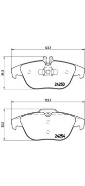 Задні гальмівні колодки Brembo P50068 ціна, від 32.10 USD