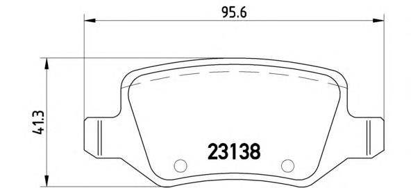Задні гальмівні колодки Brembo P50058 ціна, від 24.15 USD