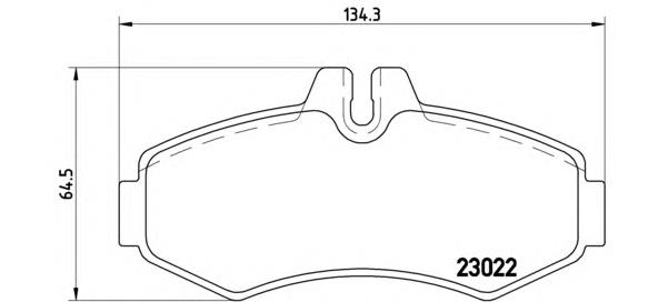Тормозні колодки Brembo P50031