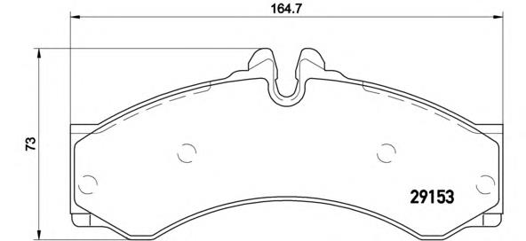 Передні тормозні колодки P50028 Brembo