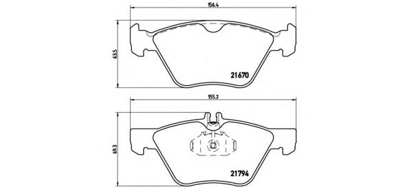 Гальмівні колодки Brembo P50026 ціна, від 34.19 USD