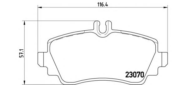 Передні тормозні колодки P50047 Brembo