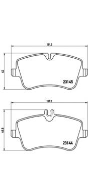 P50045 Brembo Передні гальмівні колодки