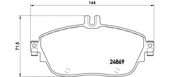 P50093 Brembo Передні гальмівні колодки