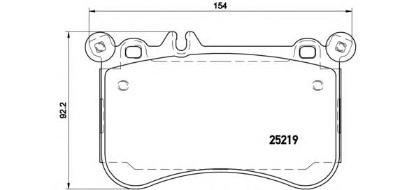Передні тормозні колодки P50097 Brembo