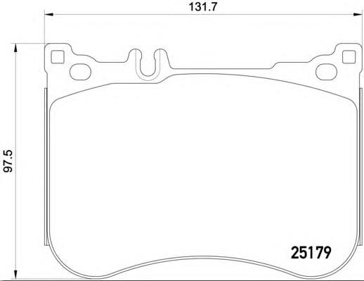 Гальмівні колодки Brembo P50095 ціна, від 92.25 USD