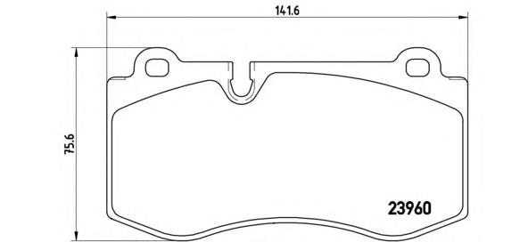 P50074 Brembo Передні гальмівні колодки