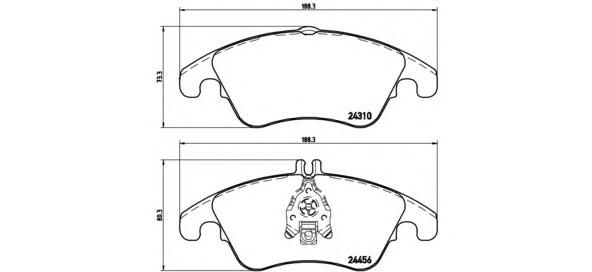 Гальмівні колодки Brembo P50069 ціна, від 51.05 USD