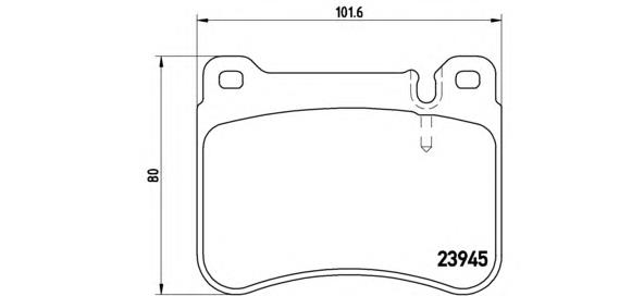 Купити P50073 Brembo Колодки гальмівні передні, дискові