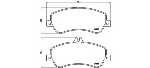 Тормозні колодки Brembo P50086